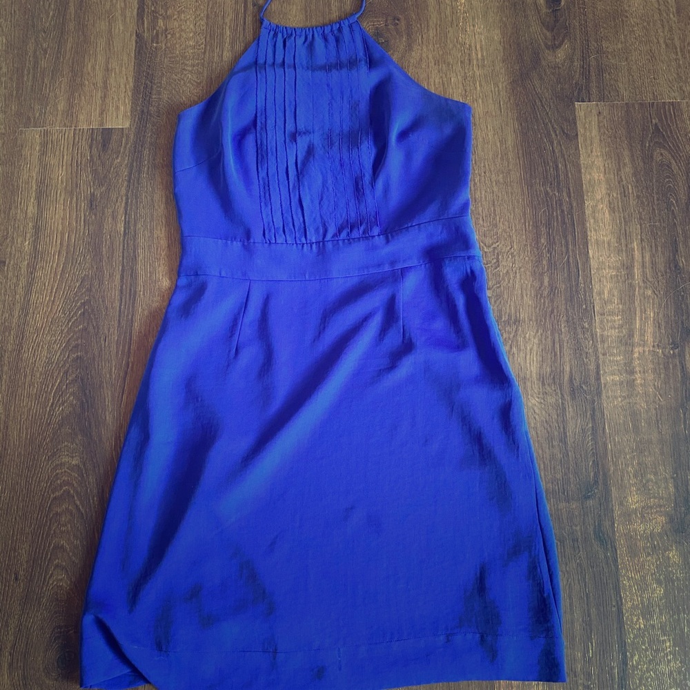 Grape halter cocktail dress